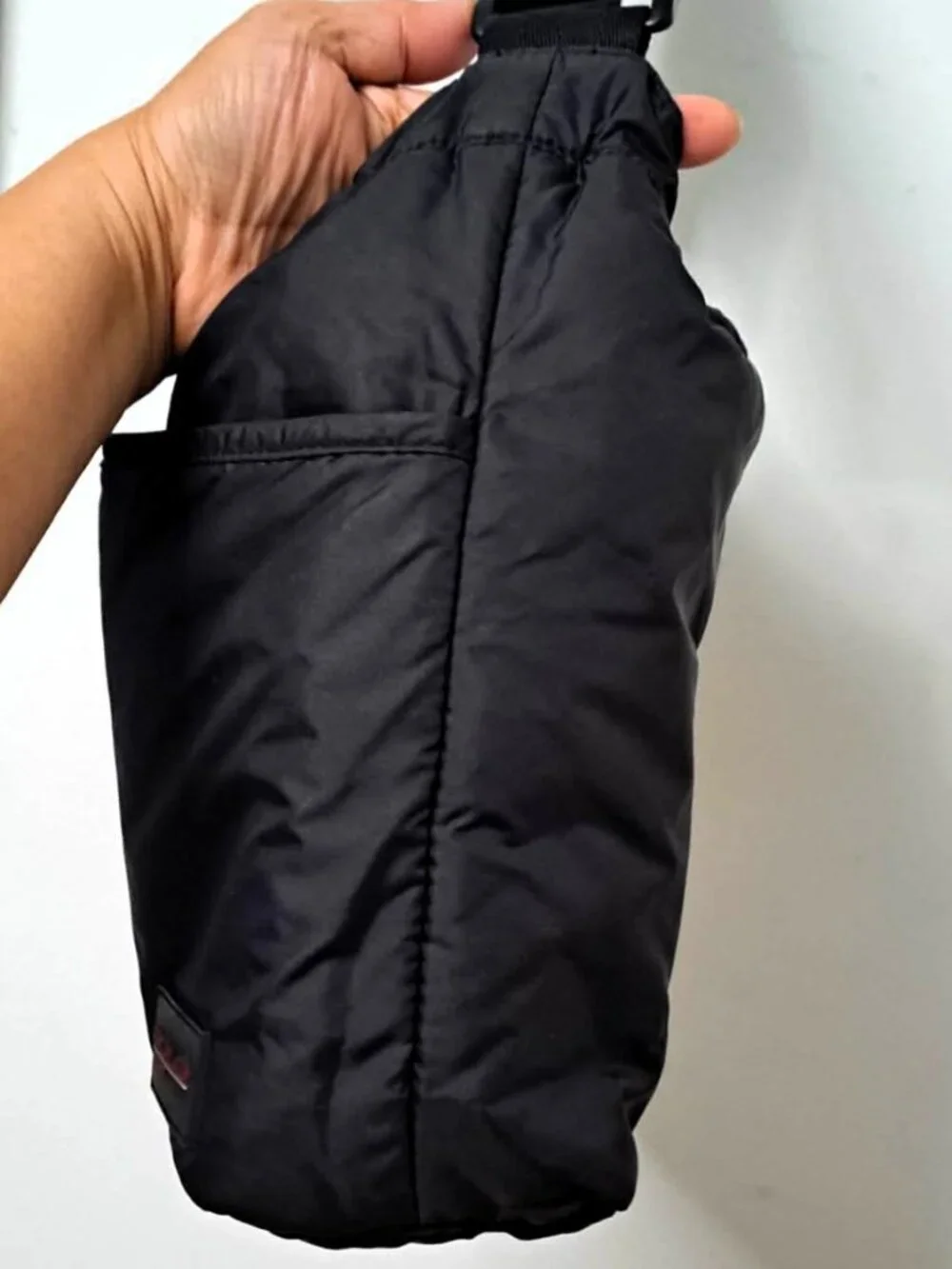 Vintage Polo Sport Ralph Lauren Black Nylon Puffer Hobo Bag Crossbody - Picture 13 of 13